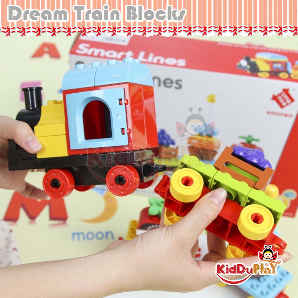 Block Toy บล็อคต่อ เลโก ตัวใหญ่ วัสดุพรีเมียม SMONEO SMART LINES สีสันสดใส
