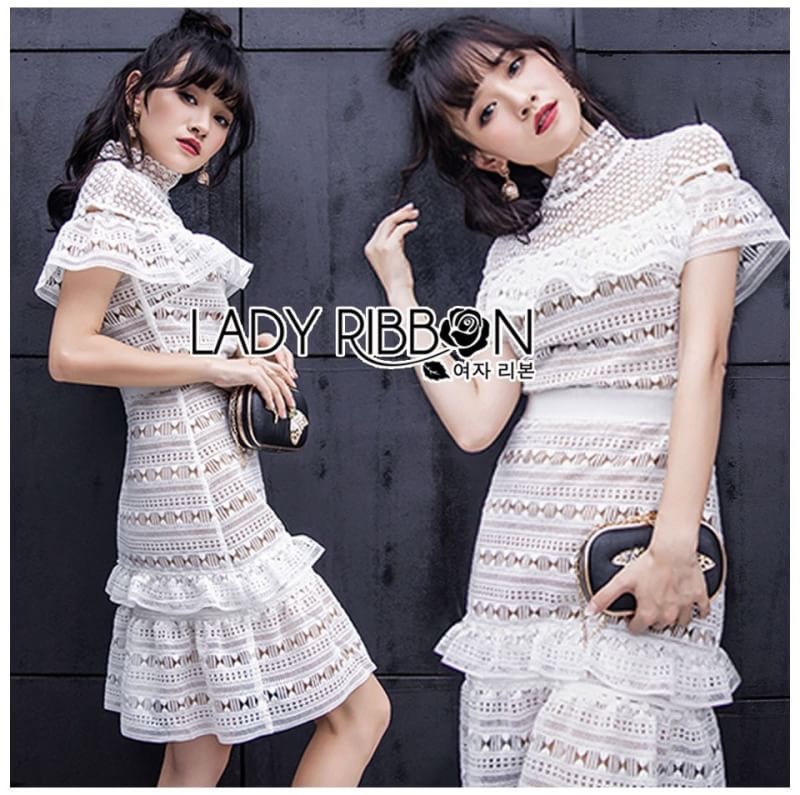 Lace Cocktail Dress ค็อกเทลเดรสผ้าลูกไม้สีขาว