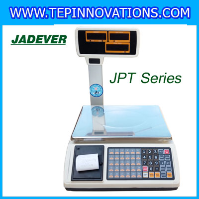 เครื่องชั่งดิจิตอล30กิโลกรัมมีปริ้น ยี่ห้อ JADEVER รุ่น JPT Series ความละเอียด0.005kg (ผ่านตรวจรับรองจากสำนักงานกลางชั่งตวงวัด)