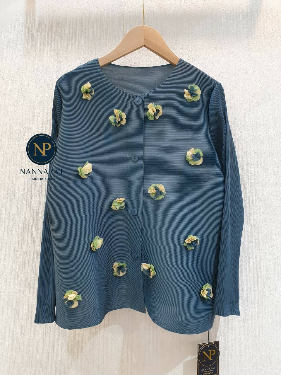 เสื้อคลุมพรีทสีGreen (เขียวอมฟ้า)