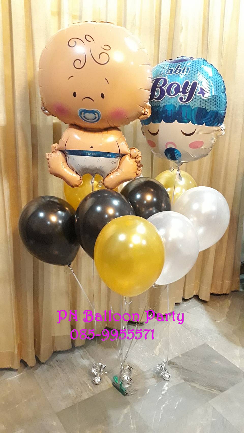 ลูกโป่งวันเกิดเด็กชาย Baby Boy Balloons Colorful