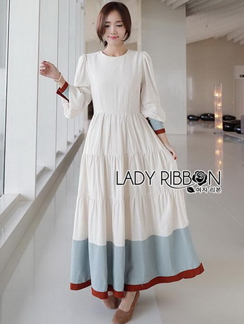 Lady Elise Minimal Layered Long Dress