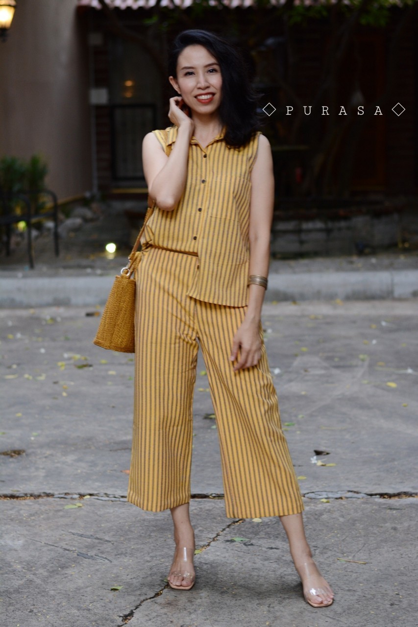 กางเกงผ้าฝ้ายทอมือ