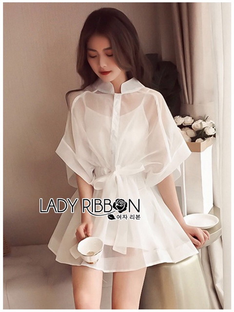 Shirt Dress เชิ้ตเดรสผ้าคอตตอน