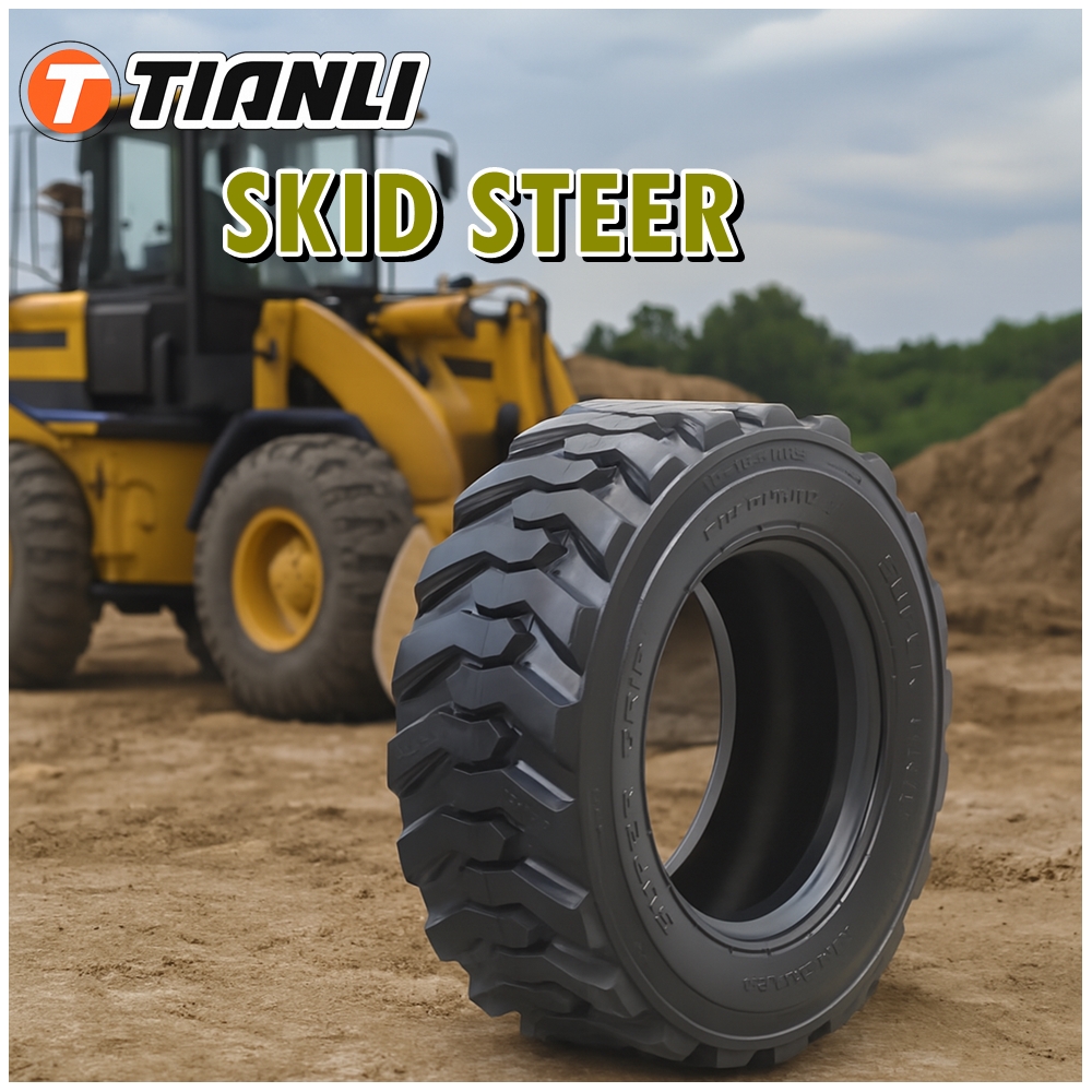 ยางรถอุตสาหกรรมและการเกษตร ขนาด 14-17.5 14PR รุ่น SKID ชนิด TL ยี่ห้อ TIANLI