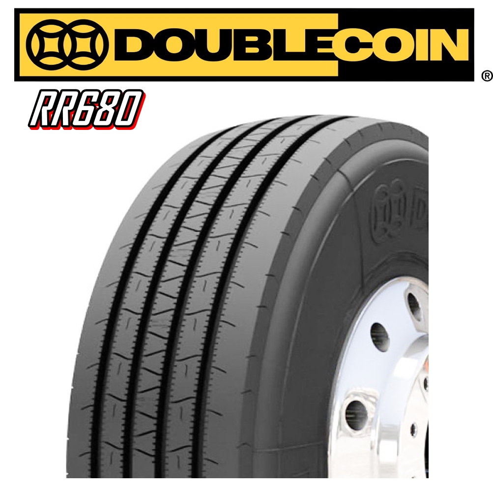 ยางรถบรรทุก เรเดียล ขนาด 11R22.5 รุ่น RR680 16PR ยี่ห้อ DOUBLE COIN