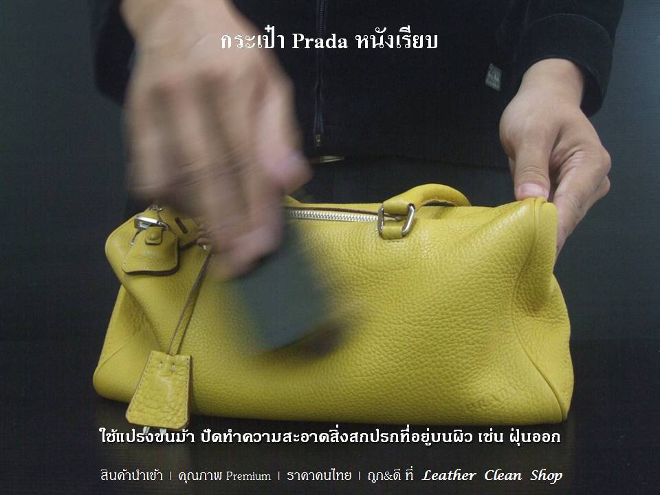 แชมพูทำความสะอาดหนังทุกชนิด ผ้าใบ หนังสังเคราะห์ ทีอาร์จี All Leather Shampoo TRG (Foam Cleaner) PRADA