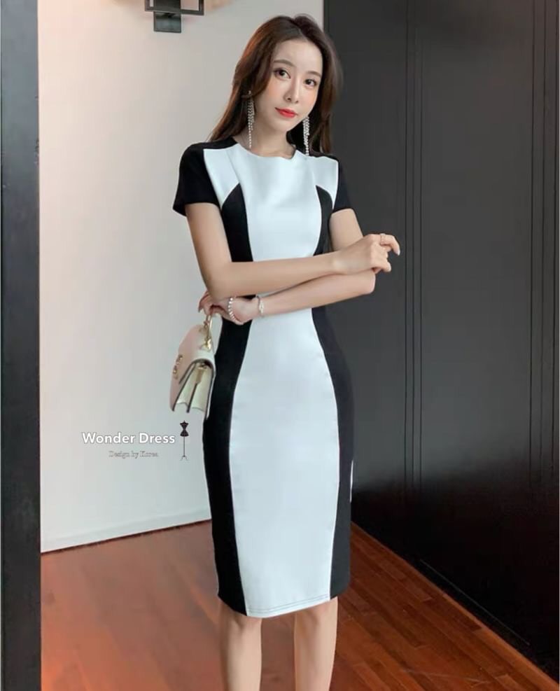 เดรสผ้ายืดเนื้อดีหนานุ่ม