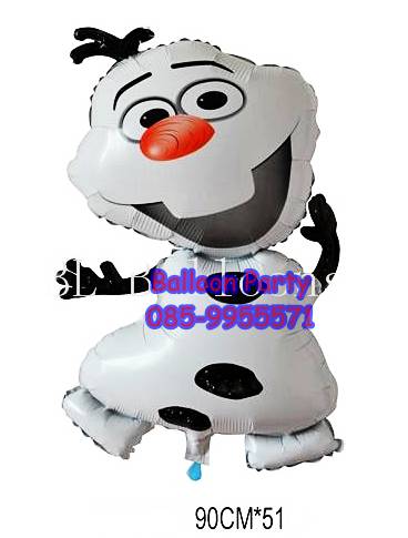 ลูกโป่งโอราฟ ตุุ๊กตาหิมะ เอลซ่า FROZEN Olaf Snow Doll Princess Foil Balloon