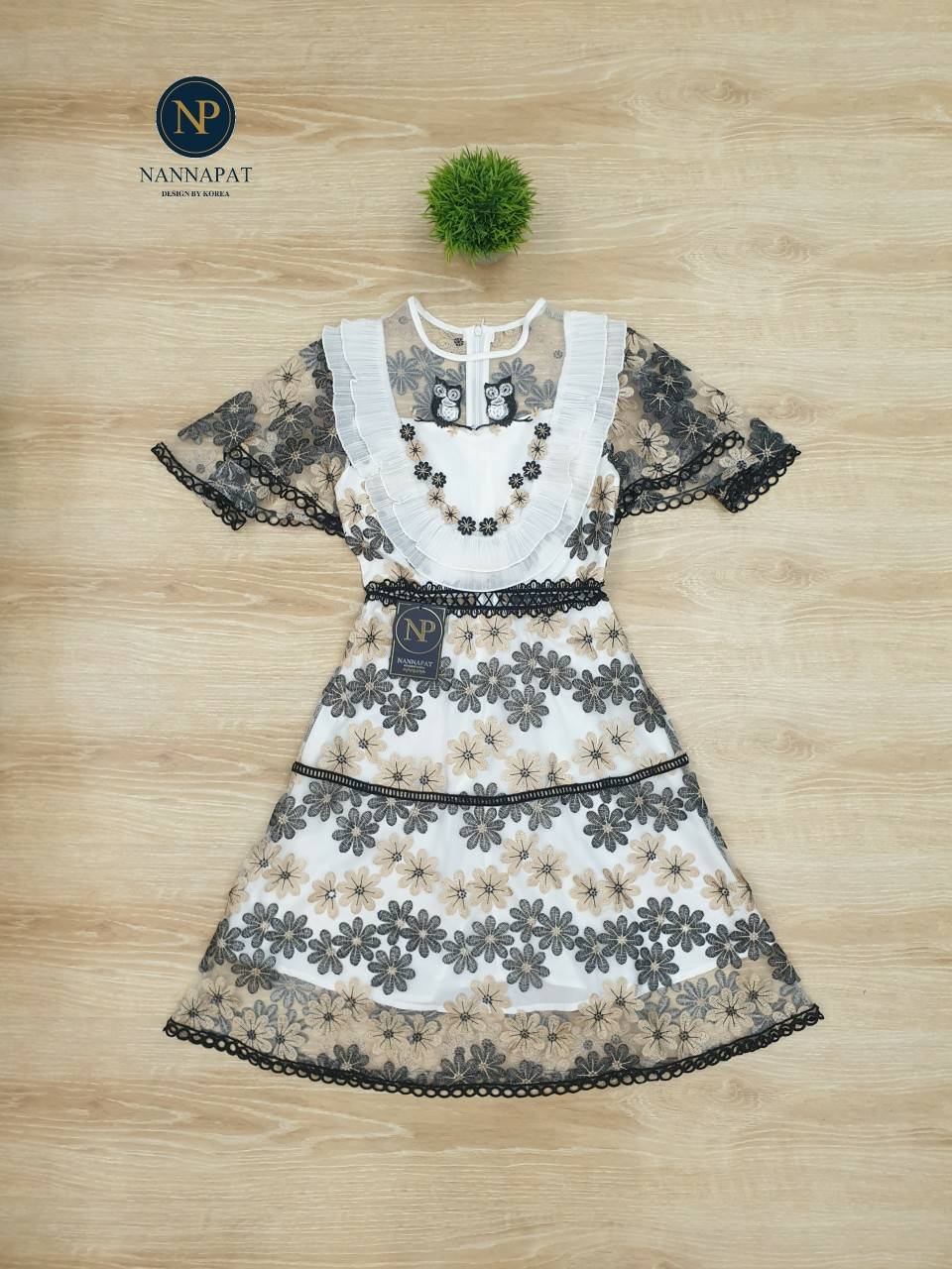 เดรส ซิปหลัง คัทติ้งเป๊ะ