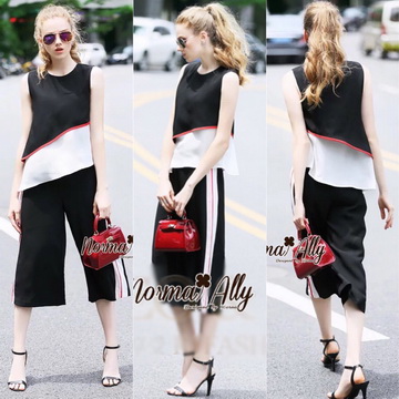 Lady Ribbon ขายส่งเสื้อผ้าออนไลน์พร้อมส่งของแท้ A08220716 🎉Normal Ally Present new collection summer casual casual
