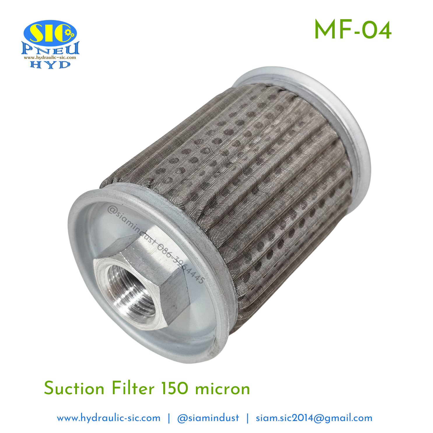 กรองไฮดรอลิค MF-04,MF-06,MF-08,MF-10,MF-12,MF-16 กรองขาดูด Suction Filter : POKE