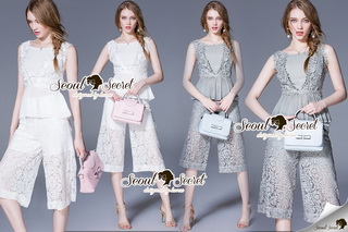 Lady Ribbon Online เสื้อผ้าออนไลน์ ขายส่งของแท้พร้อมส่ง Seoul Secret เสื้อผ้า SS12010816 Seoul Secret Say's... Lacey V Pricess Lace set