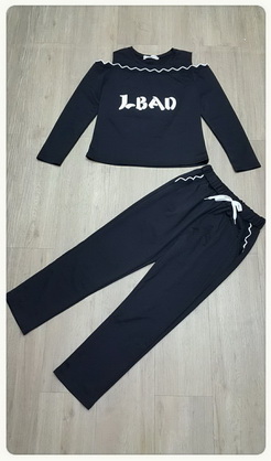 ชุดวอร์มผ้ายืดเสื้อกางเกง