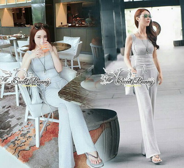 Lady Ribbon Online เสื้อผ้าออนไลน์ online ขายส่ง เลดี้ริบบอน Sweet Bunny เสื้อผ้า SW09280716 Sweet Bunny Present... Contract Panel Knit Pants Set