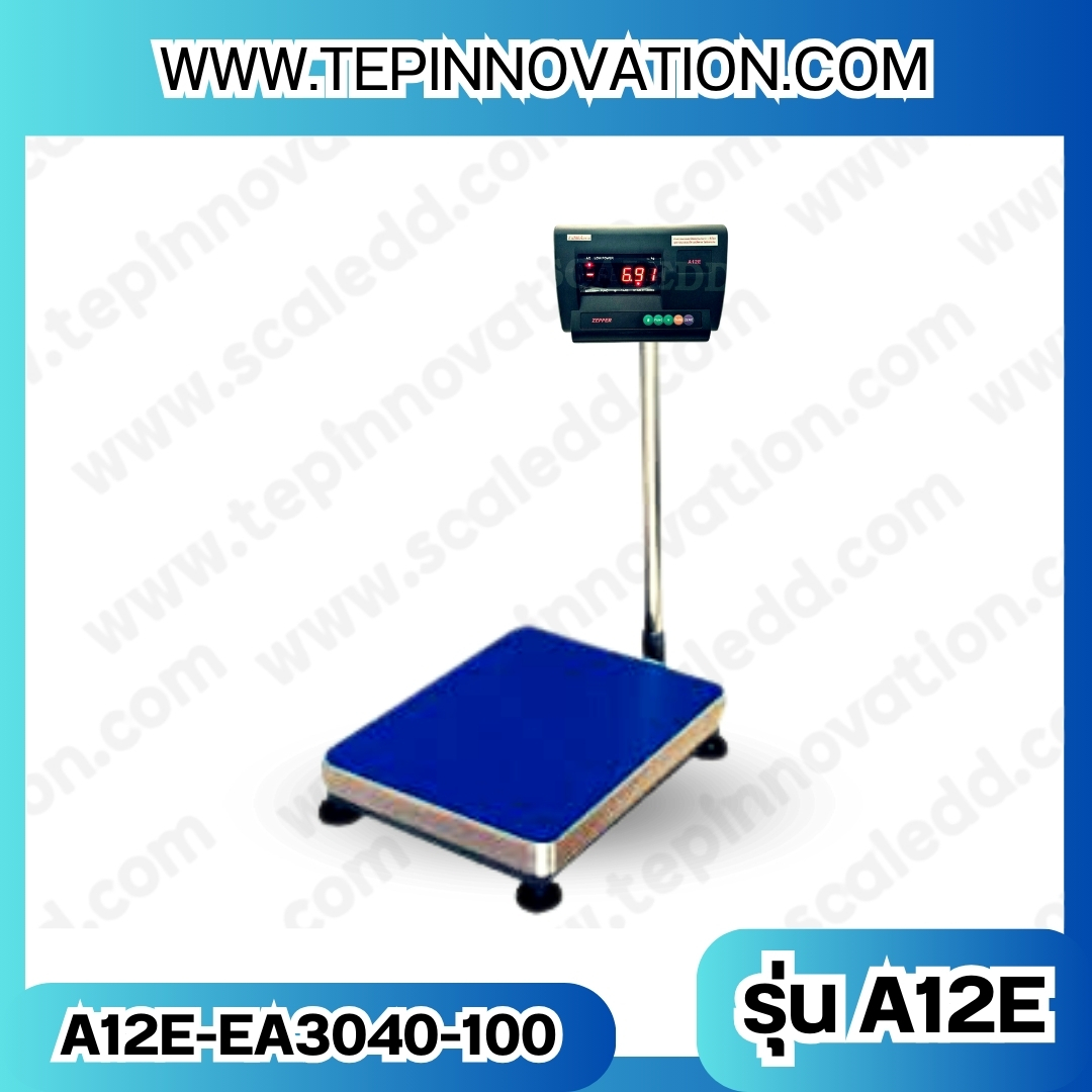 เครื่องชั่งน้ำหนักดิจิตอล พิกัด 100kg ความละเอียด10g ขนาดแท่นชั่ง30*40cm รุ่น A12E (เครื่องชั่งผ่านตรวจรับรองจากสำนักชั่งตวงวัด)