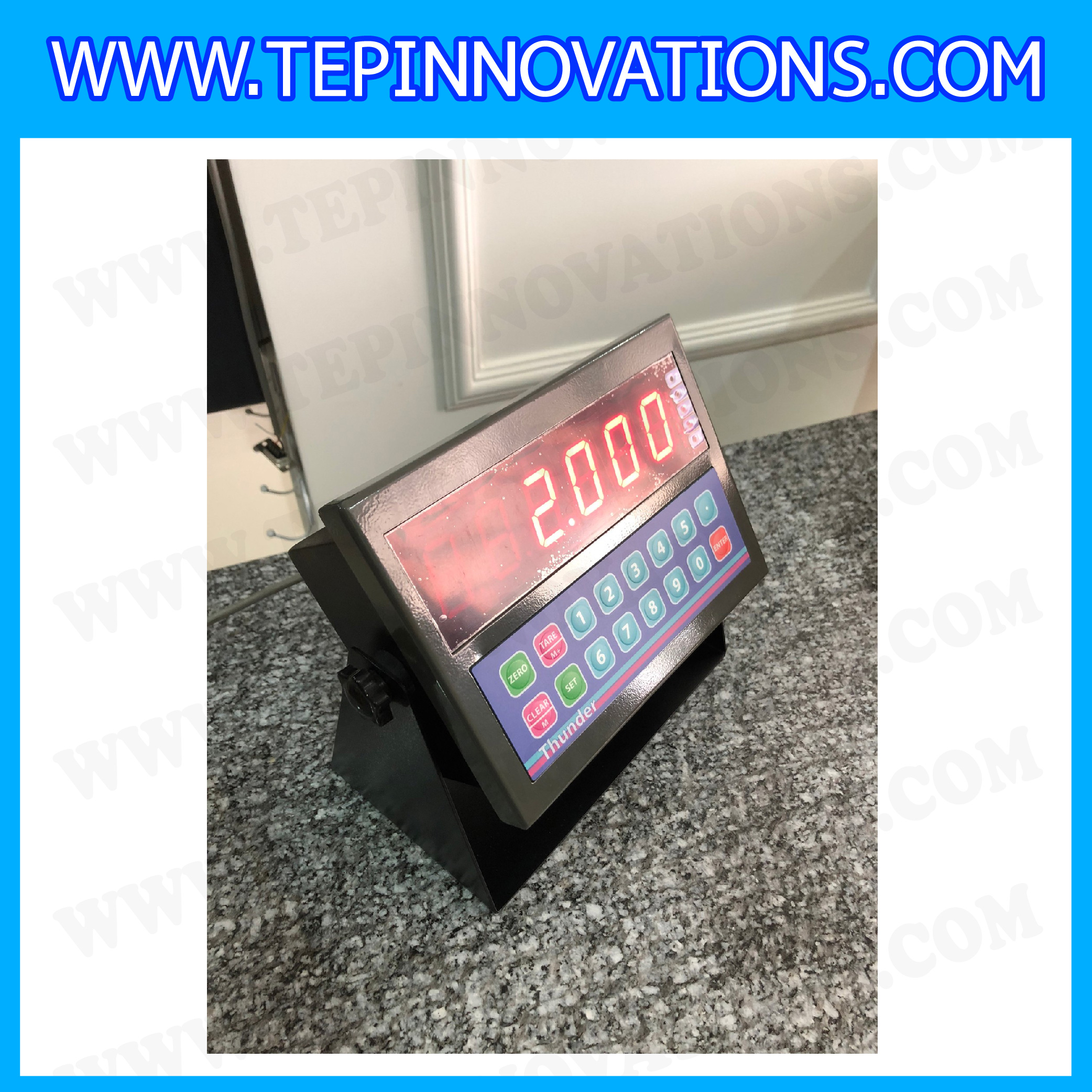 เครื่องชั่งน้ำหนักดิจิตอล ขนาดแท่นชั่ง 40*50 cm ยี่ห้อ Linear รุ่น Thunder