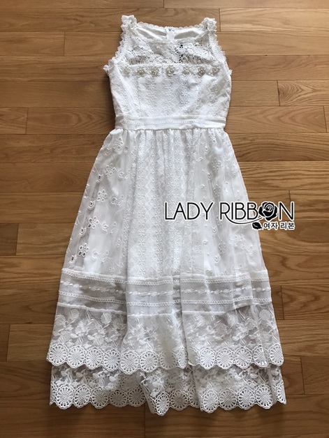 เดรสแขนกุดผ้าลูกไม้สไตล์ซัมเมอร์