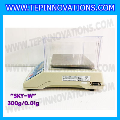 เครื่องชั่งดิจิตอล ทศนิยม 2 ตำแหน่ง SKY-W 300gx0.01g เครื่องชั่งละเอียดสูง300g เครื่องชั่งน้ำหนัก300g ตาชั่ง300กรัม ตาชั่งดิจิตอล300กรัม พิกัดน้ำหนัก 300g ความละเอียด 0.01g ยี่ห้อ JADEVER รุ่น SKY-W (เครื่องชั่งมีใบผ่านตรวจรับรองจากสำนักชั่งตวงวัด)