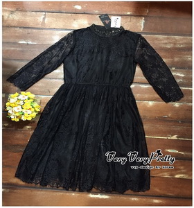 Maxi Dress เดรสผ้าลูกไม้งานแบรนด์แฟชั่นเกาหลี