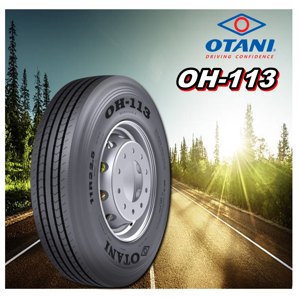 ยางรถบรรทุก เรเดียล ขนาด 11R22.5 รุ่น OH113 ยี่ห้อ OTANI