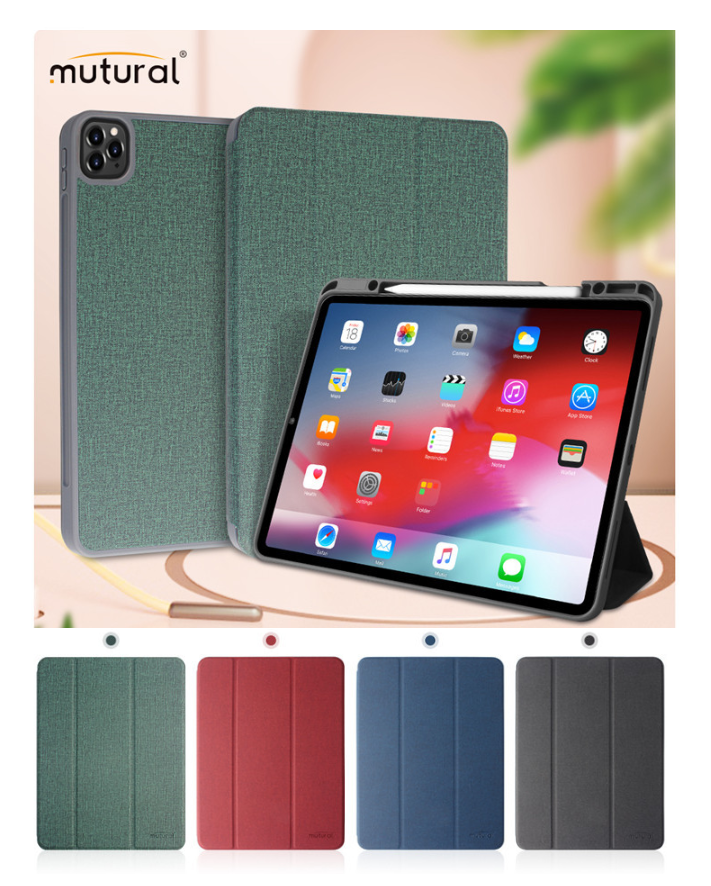 Mutural (มีที่เก็บปากกา Apple Pencil) - เคส iPad Pro 12.9" Gen 5/6 (2021/2022)