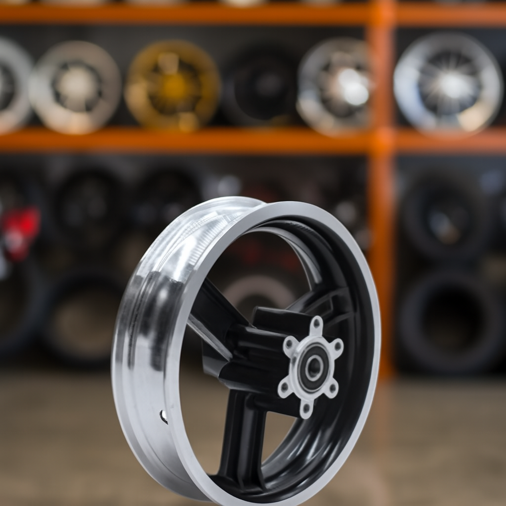 กระทะล้อ สำหรับใส่กับยางนอก ขนาด 10x2.75-6.00