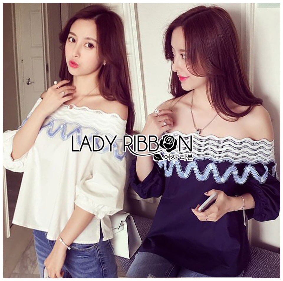 Lady Ribbon's Made 🎀 Lady Aurelie Summery Relax Off-Shoulder