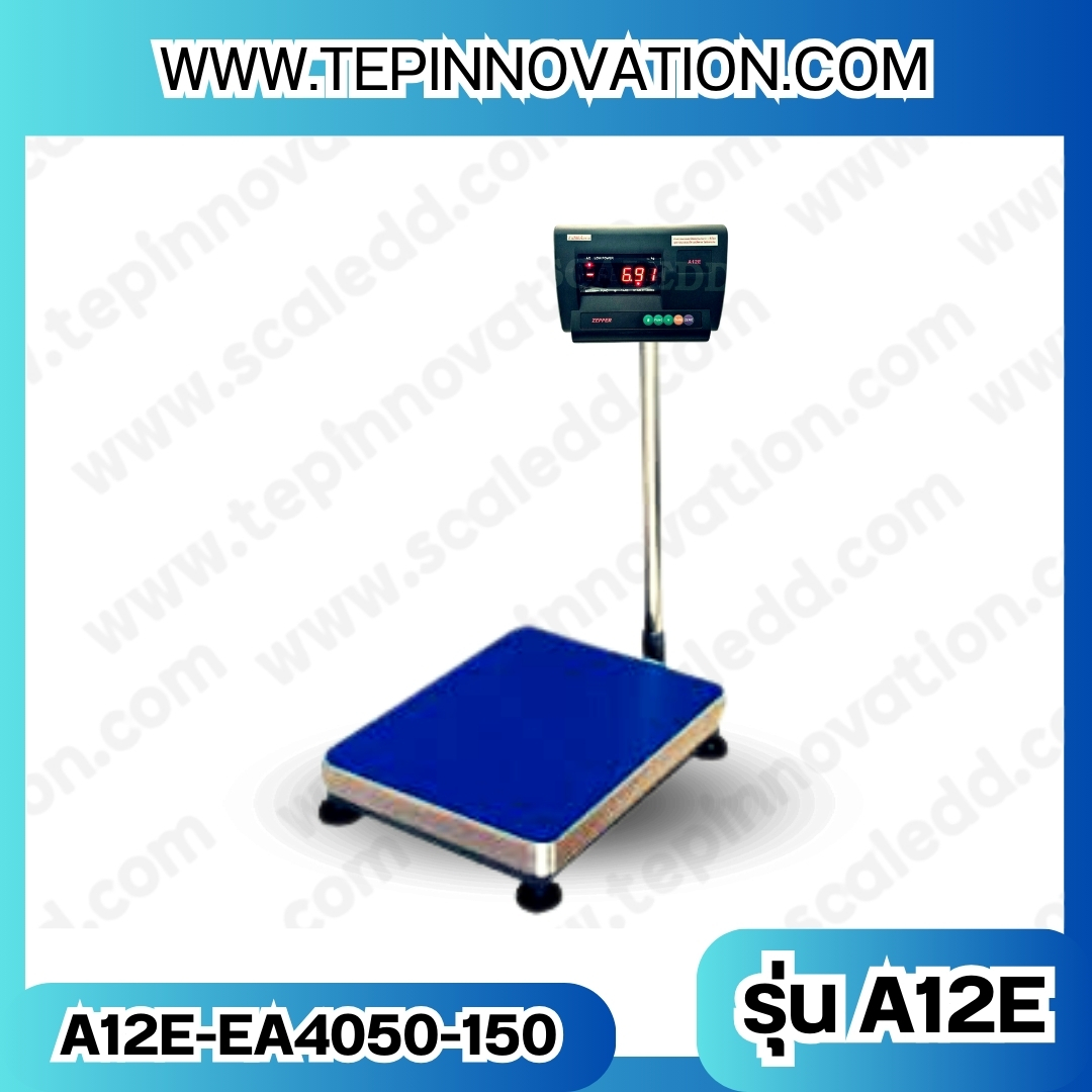 เครื่องชั่งน้ำหนักดิจิตอล พิกัด150kg ความละเอียด10g ขนาดแท่นชั่ง40*50cm รุ่น A12 (เครื่องชั่งผ่านตรวจรับรองจากสำนักชั่งตวงวัด)