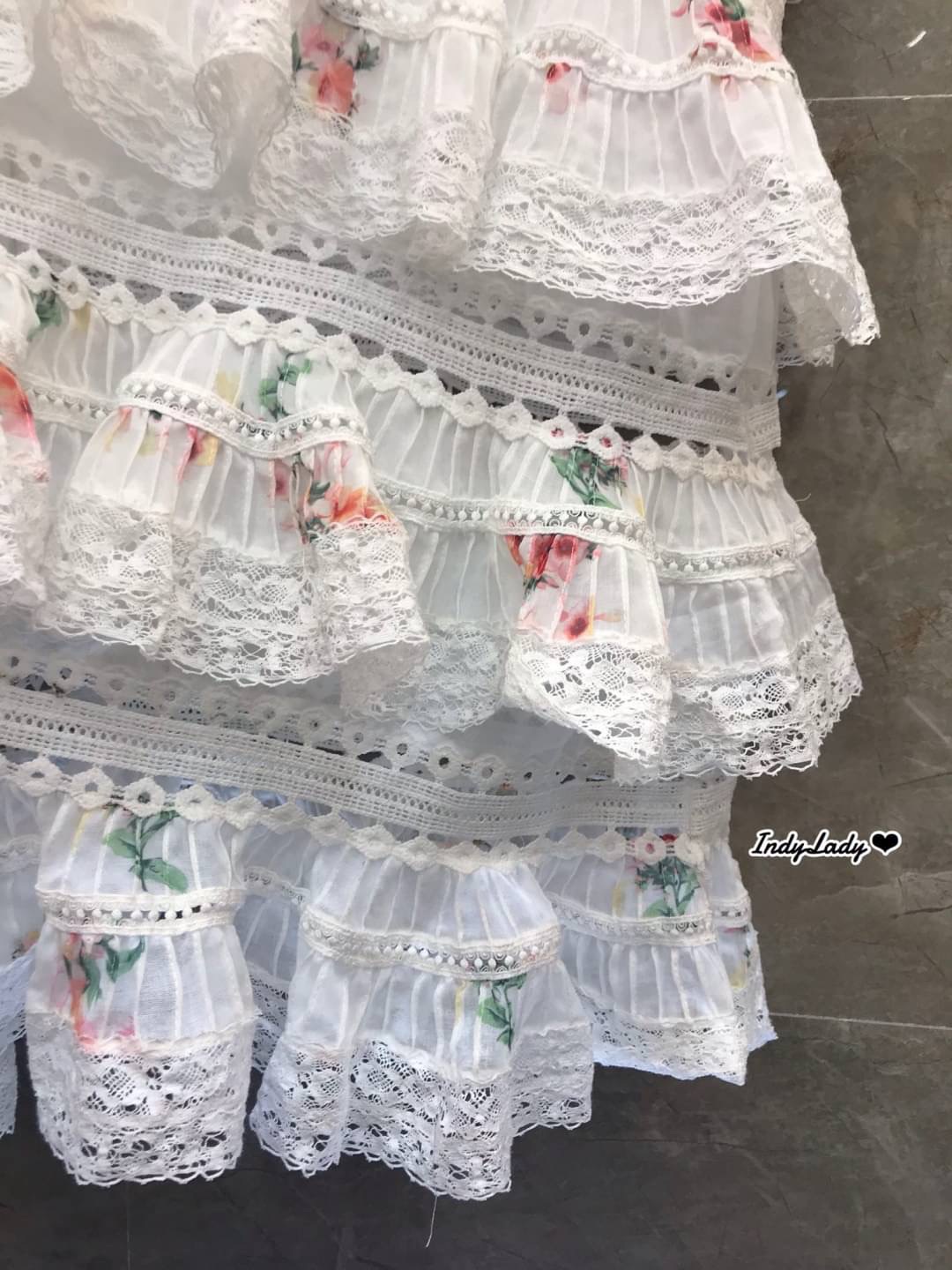 เดรสยาวแขนสั้นงานสวยสุดๆ