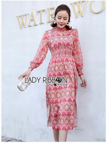 Lady Eva Summer Blossom Smock Printed Dress