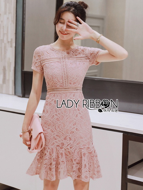Lady Ribbon Mini Dress มินิเดรสผ้าลูกไม้