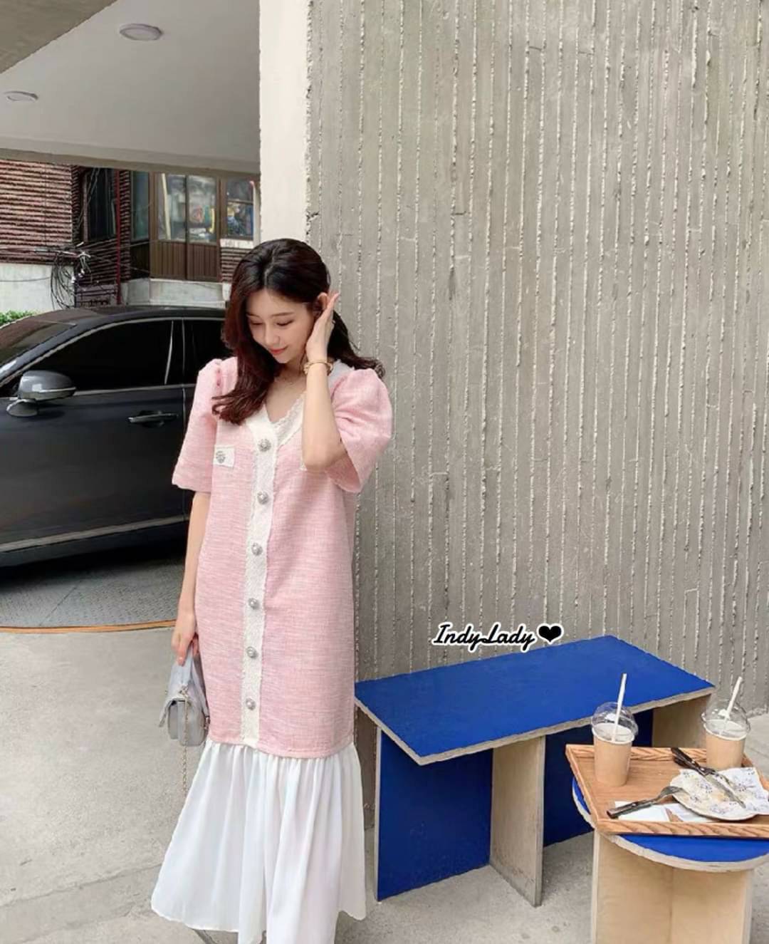 Dress แขนสั้น เนื้อผ้าอย่างดี