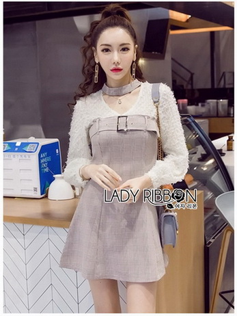 Mini Dress มินิเดรสผ้าลายสก็อต