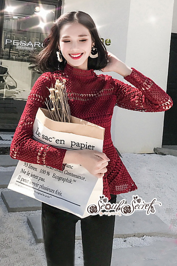 เสื้อคอตั้งลุคสาวเกาหลีโทนสีเปรี้ยวสวยหรู