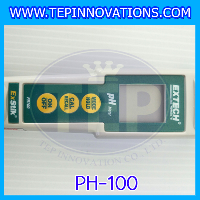 เครื่องวัดความเป็นกรด-ด่าง Ph Meter พีเอชมิเตอร์ เครื่องมือทดสอบกรดด่าง เครื่องมือวัดความเป็นกรด เครื่องมือวัดความเป็นด่าง วัดค่า pH, เครื่องมือวัดค่า pH แบบปากกายี่ห้อ Extech รุ่น PH100