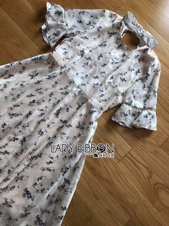 Chiffon Dress เดรสผ้าชีฟองพิมพ์ลายดอกไม้