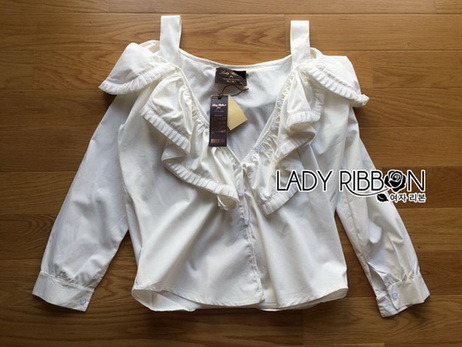 เสื้อผ้าคอตตอนสายหนาเปิดไหล่