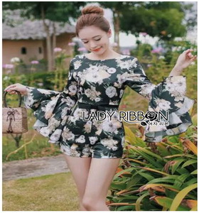 Lady Ribbon Jumpsuit ขายจัมป์สูท