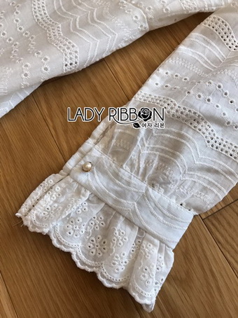 เชิ้ตเดรสยาวผ้าคอตตอนปัก