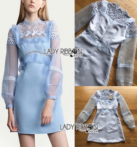 Lady Ribbon Natasha Sweet Feminine Baby Blue