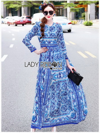 Maxi Dress Lady Yves Italian Dream Blue