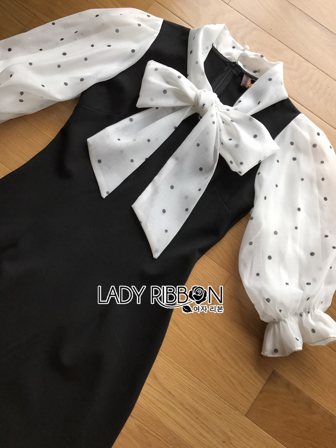 Chiffon and Crepe Dress Lady Ribbon ขายเดรส