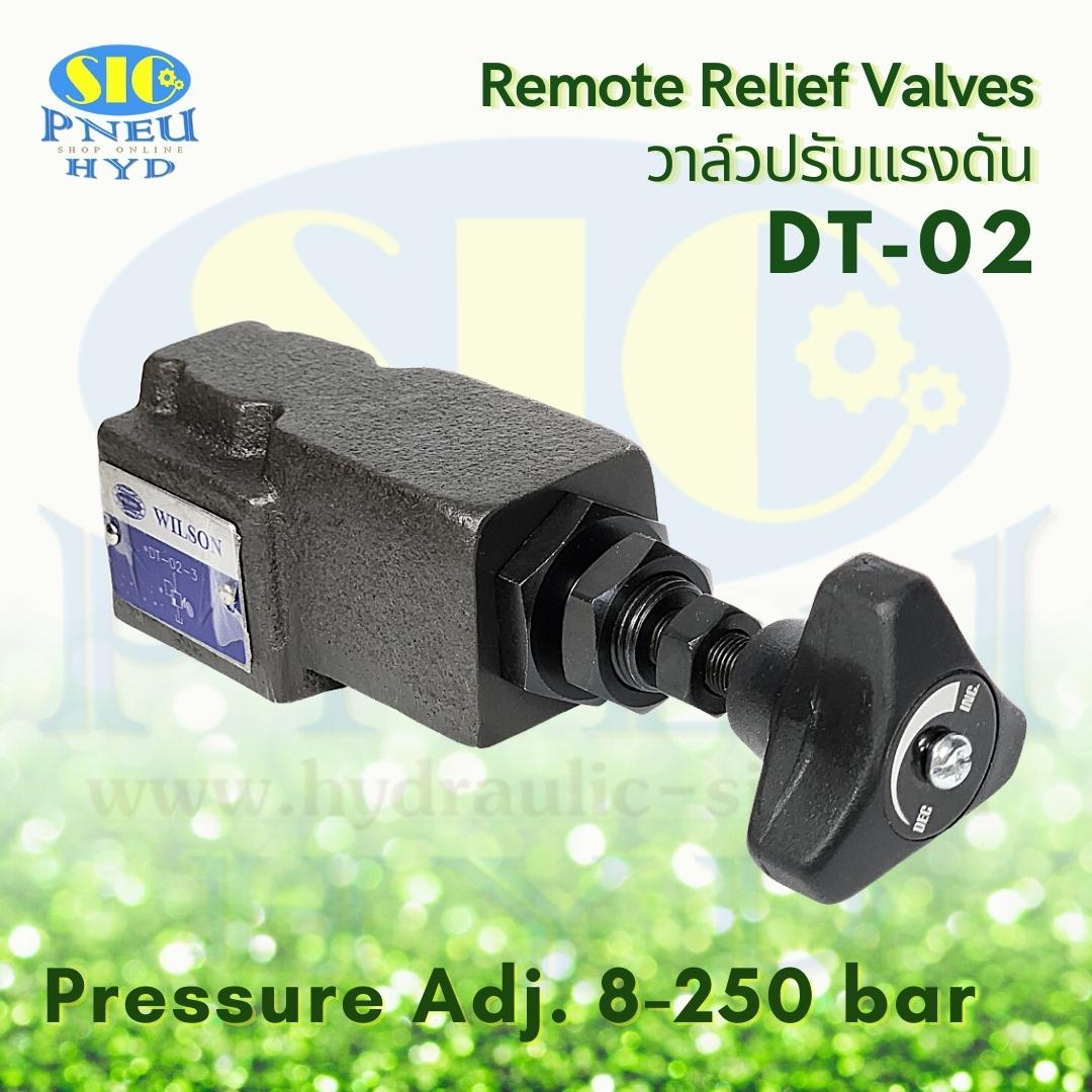 DT-02 Remote Relief Valve 1/4" รีลีฟวาล์วแบบต่อท่อ WILSON