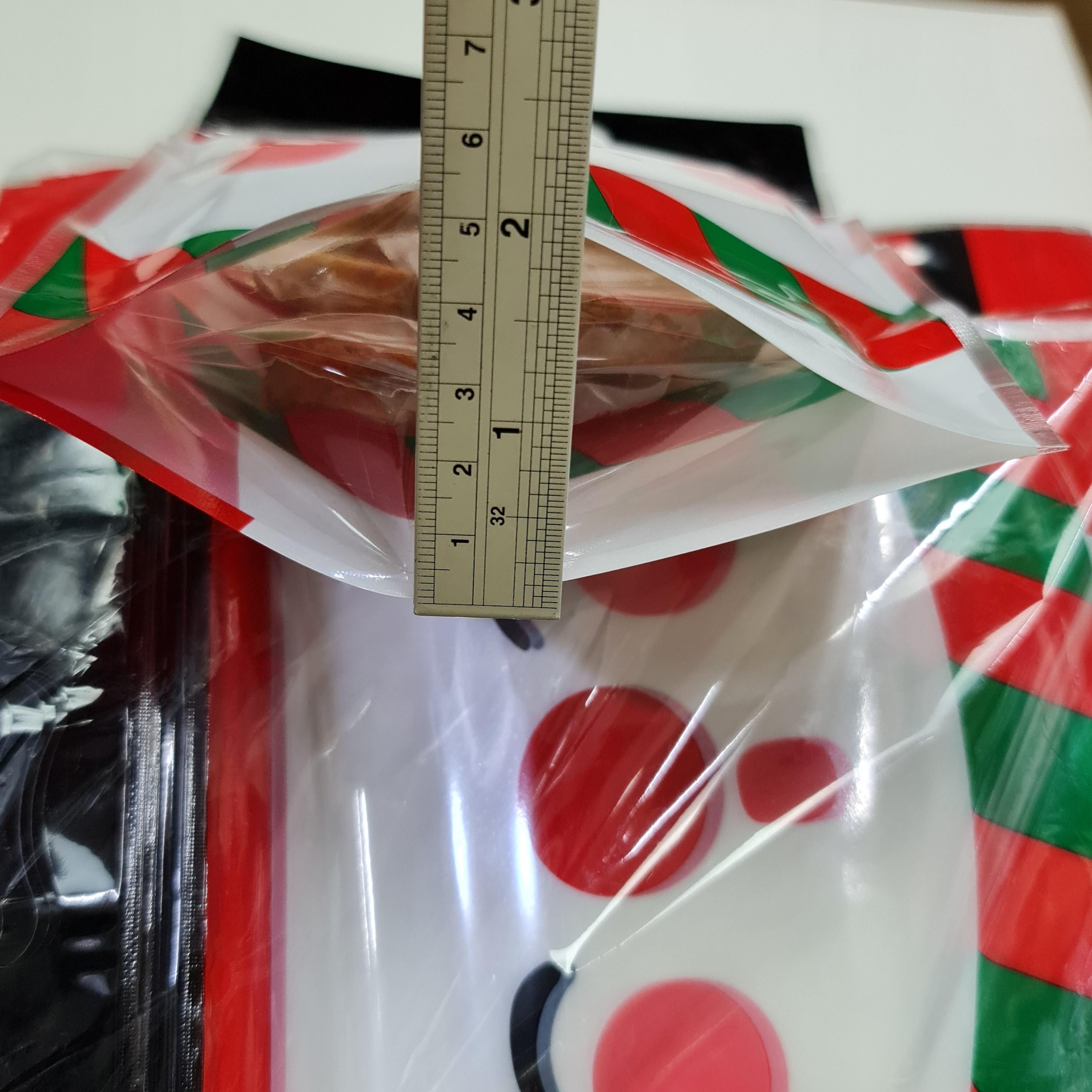 ถุงซิปตั้งได้ มีหูหิ้ว ตุ๊กตาหิมะ สโนว์แมน คริสมาส ~50ใบ/แพ๊ค ซิปล็อค พลาสติก แพ็คเกจ เบเกอรี่ j12