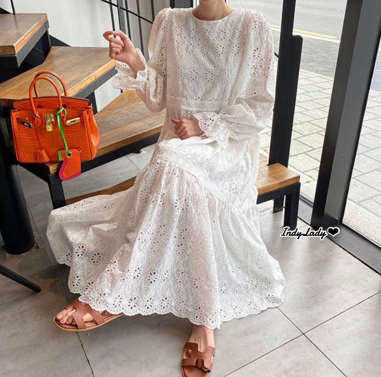 Dress งานลูกไม้ ฉลุ