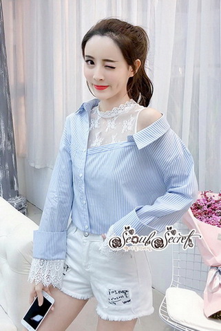 เสื้อเชิ๊ทดีเทลทรงเสื้อเชิ้ท