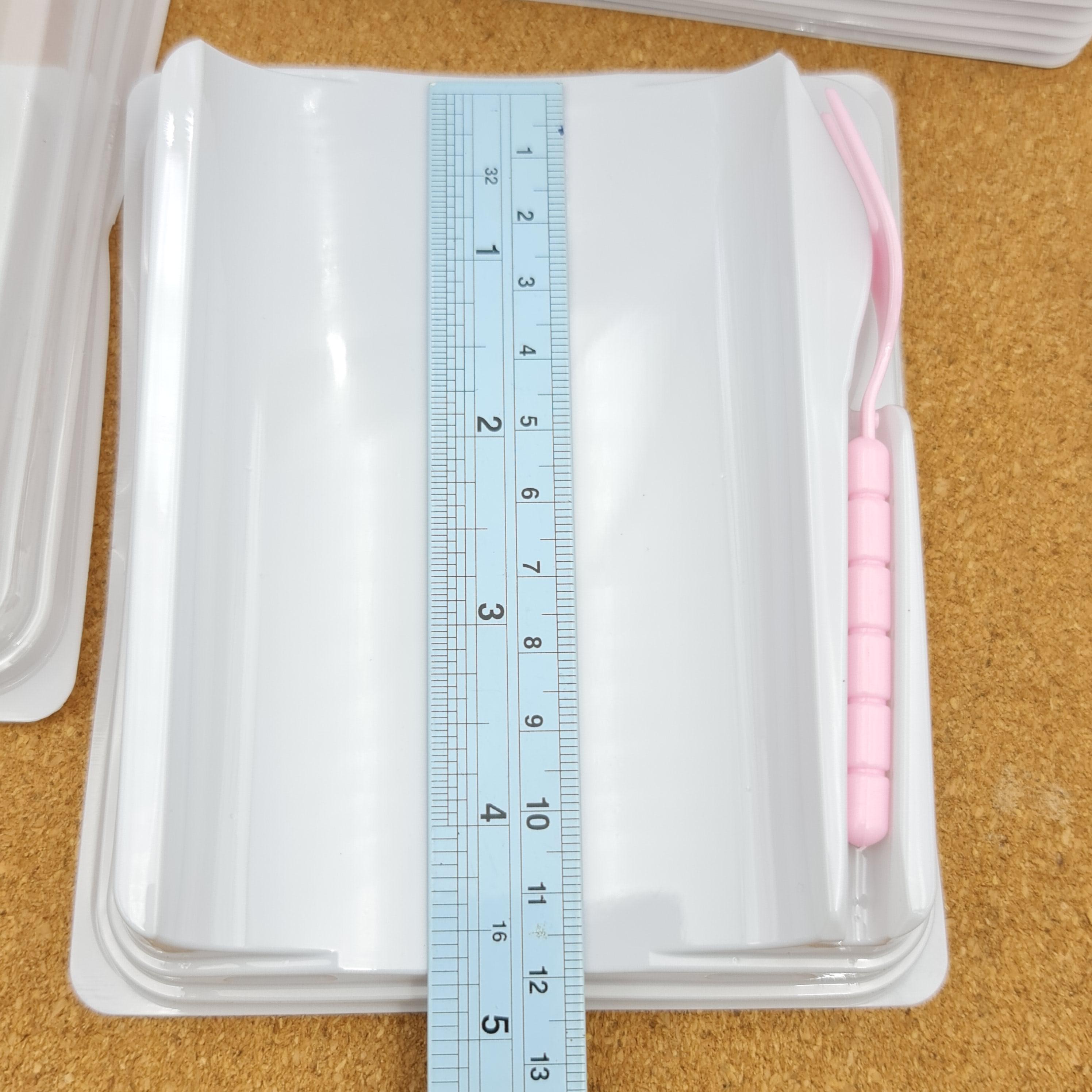 ✅🇹🇭 กล่องเค้ก+ส้อม โรลโค้ง 11.5×7.5×สูง6.5cm. ฝาไม่ล็อค 20ชุด/แพ็ค กล่องเบเกอรี่ แพ็กเกจจิ้ง แพ็คเกจ bbpo j12