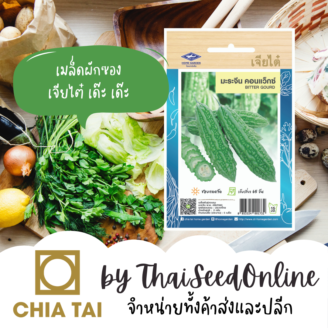 CTOP เมล็ดพันธุ์ มะระจีน คอนแว็กซ์ ตราเจียไต๋ Bitter Gourd มะระ