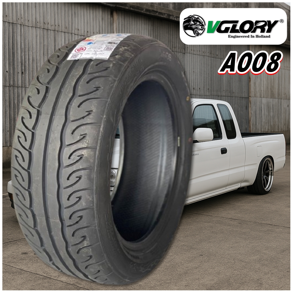 ยางรถยนต์ ขนาด 245/45R18 ,275/40R18 ,255/50R18 ,255/55R18 ,265/60R18 รุ่น A008 (ลายไฟ) ยี่ห้อ VGLORY (แถมจุ๊บลม)